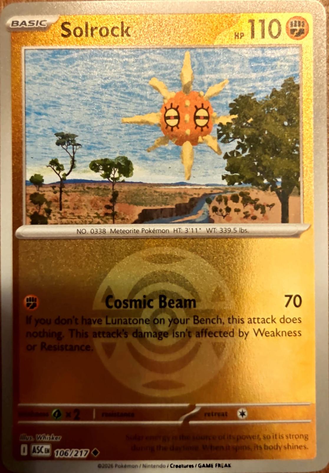 Ascended Heroes Solrock [Ball] Pokémon card
